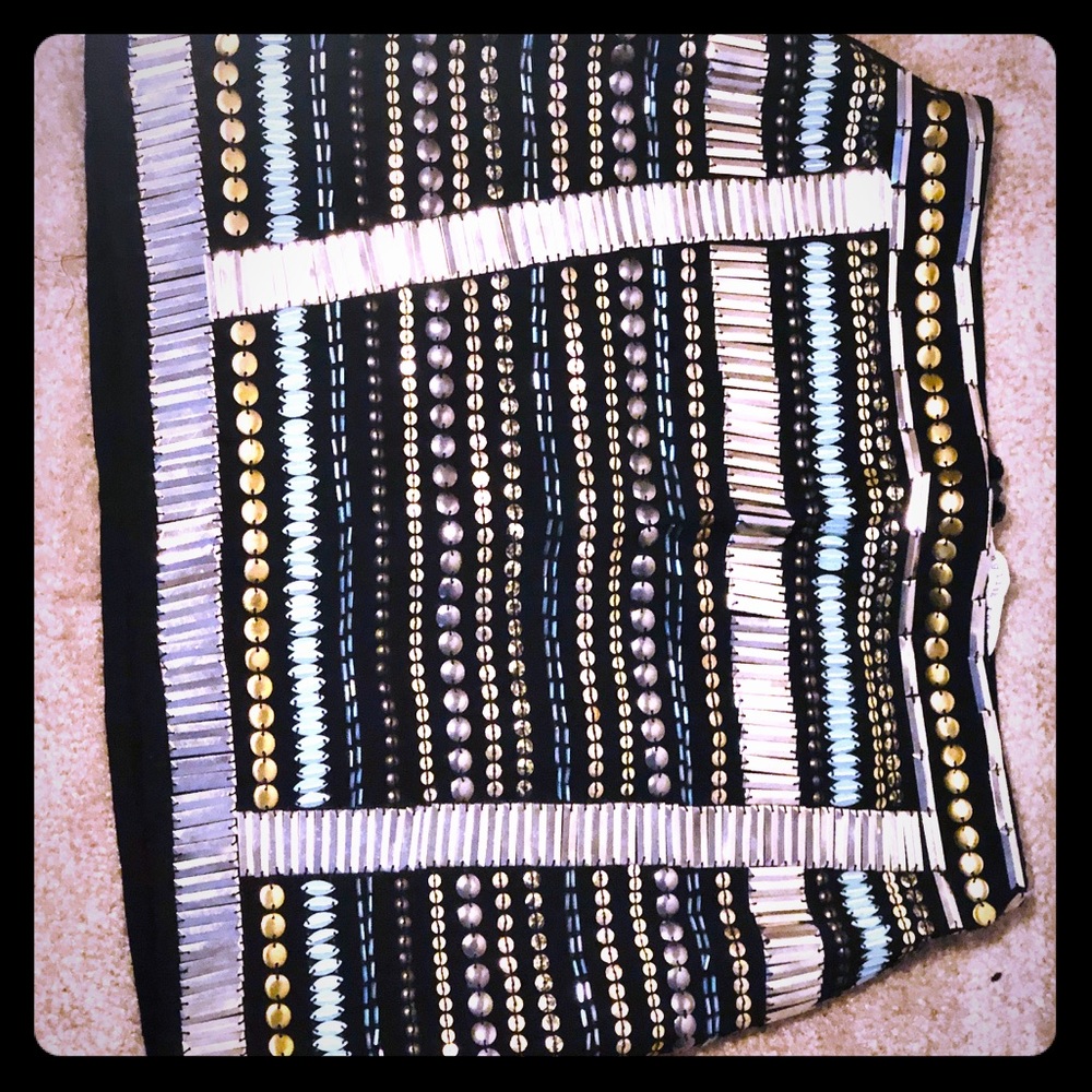 Beaded Mini Skirt